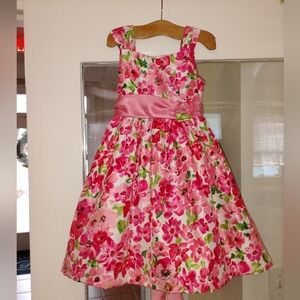 Jayne Copeland Pink Floral Kids Dress